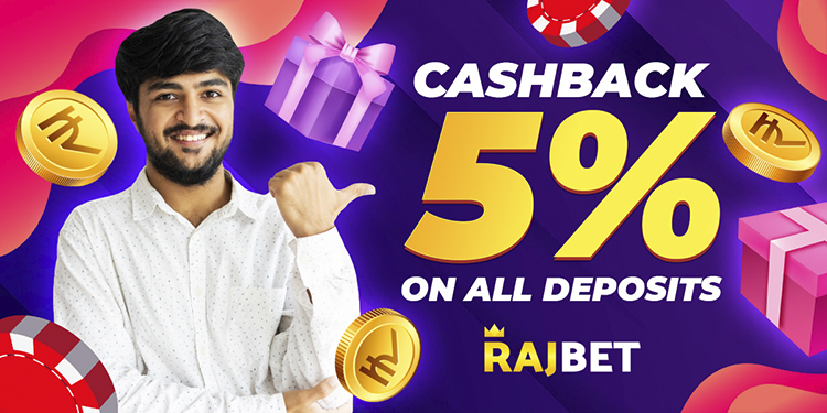 RajBet cashback 5%